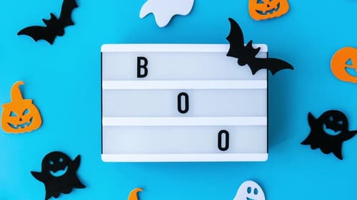 Fun Halloween Decorations with "Boo" Sign