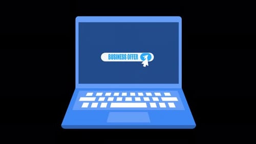 Send Business Offer To Customers On Alpha Channel 4K