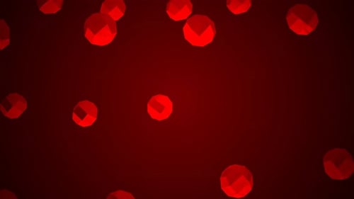 Background Red Color 3d Ball Animation