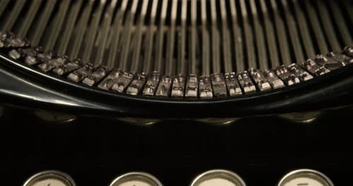 Text written with a typewriter