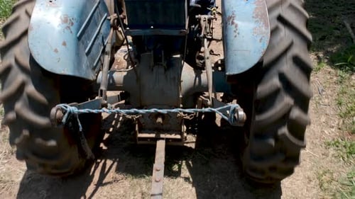 POV riding trailer being pulled by tractor