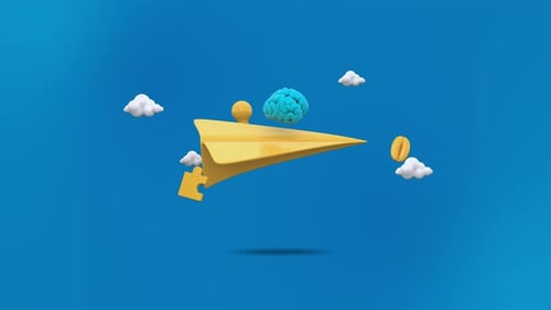 Brainstorming-Konzept in einer nahtlosen Schleife