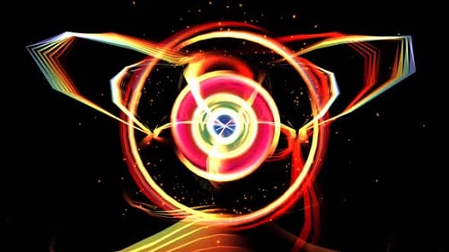 Colorful Abstract Geometric Energy Flow Background Loop