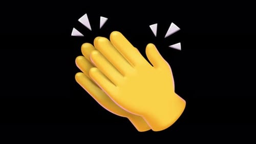 Animated 3D Clapping Hands Emoji for Applause