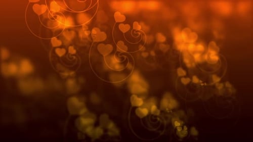 Gelbe Herzlichter zum Valentinstag, Liebe, Ehe