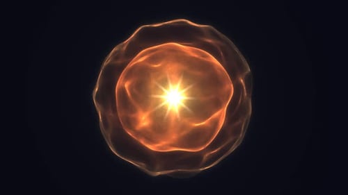 Abstract Fluid Energy Orb Pulsating Animation