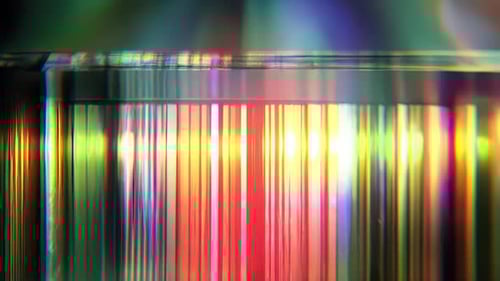 Holographic Glitch Light Bars, Iridescent Vertical Spectrum Abstract Motion Texture