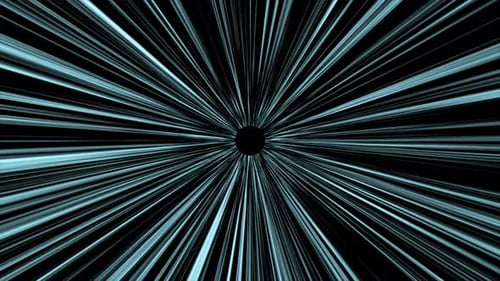 4K Hyperspace Travel Warp Speed Science | Fiction Space Tunnel Background Loop