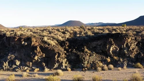Cima Dome e campo vulcânico, sudoeste dos EUA, Califórnia