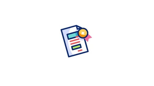 Certificate Animated Icon
