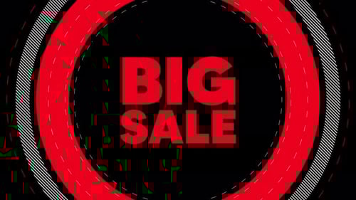 Dynamic Geometric Red Black Sale Title Reveal