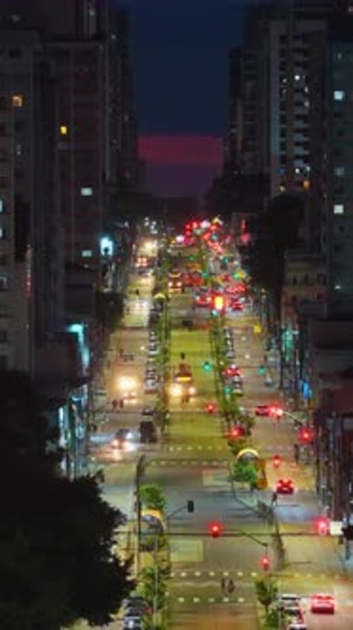 Curitiba Night Horizon Glow Over Curitiba Metropolitan Skyline.mov