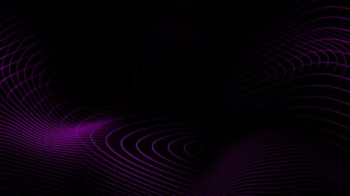 Abstract Purple Dotted Lines Digital Waveform Background Loop