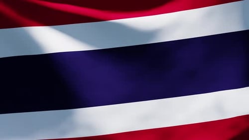 Realistic National Flag Waving Seamless Loop