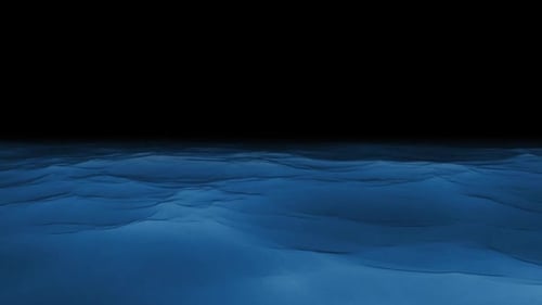 Abstract Blue Fluid Waves Seamless Loop Background