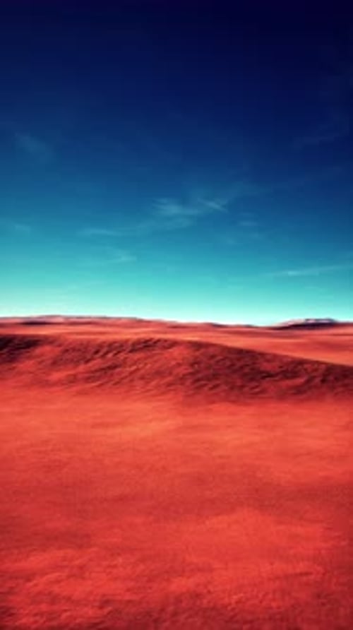 Red Field and Blue Sky