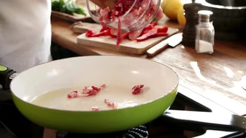 Chef Making Frittata