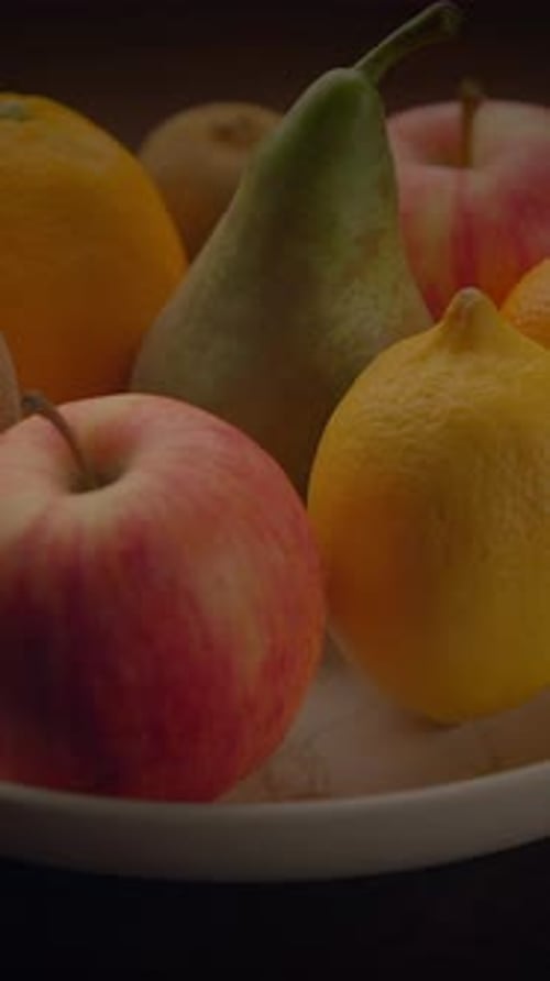 Delicious Fruit on a Plate Still Life