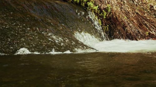 Himmlischer Wasserfall im Bachblick in grüner Natur 22