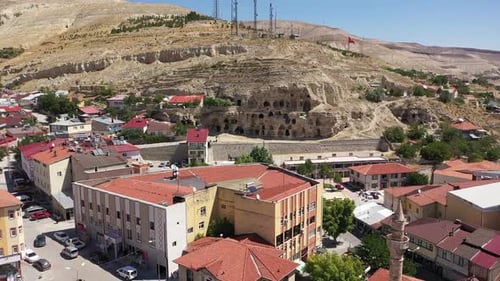 Aerial View Of Sivas Gurun District Center And Ancient Rock City 2