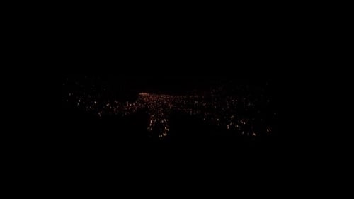 Golden Sparkling Particle Burst Reveal