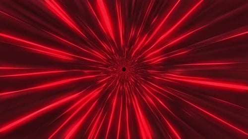 Red Zoom Speed Lines 4K