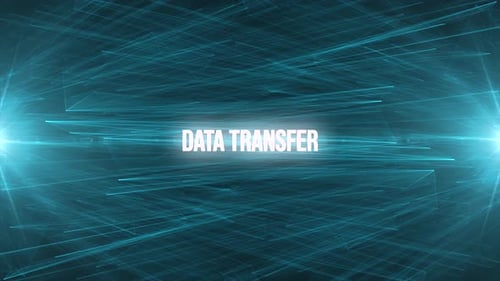 Datenübertragung — Bewegungslinien-Hintergrund
