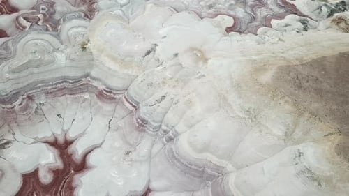 Aerial View on Planet Earth Natural Wonder, Mars Resemble Layered Sandstone Rock Formations in Utah