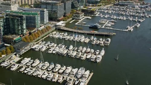 Cinematic And Beautiful View Of Washington DC Cityscape, USA