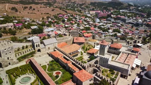 Akhaltsikhe Rabati Castle Watchtower In The Old City Of Akhaltsikhe SamtskheJavakheti Region Georgia