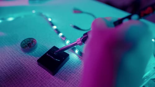 Robotic Hand Soldering Circuit Board