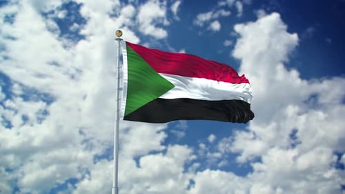 Sudan Realistic Waving 4k