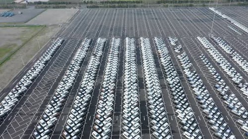 Parking lot in factory