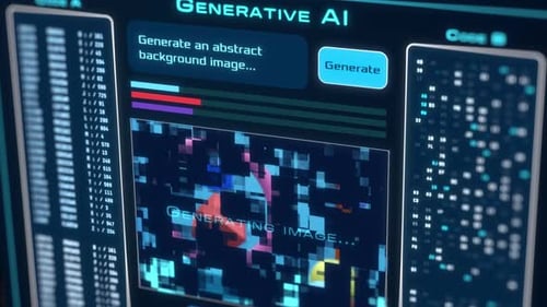 Conceito de IA generativa