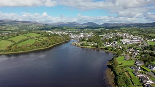 Aerial View of Donegal Town County Donegal Ireland