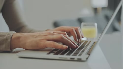 Freelancer works from home