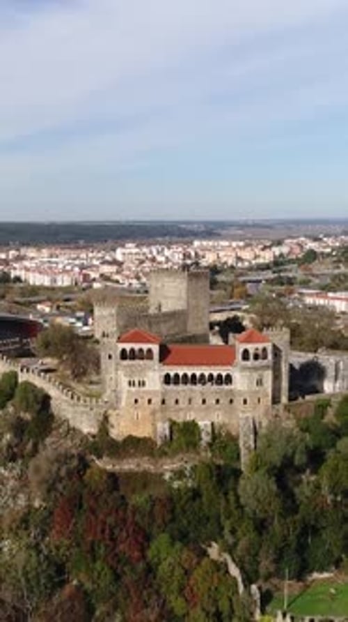 Vertical Video Castle of Leiria, Portugal
