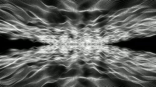 Abstrakte dynamische Partikelwellenanimation. Vd2183