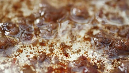 Used Cooking Oil in Frying Pan