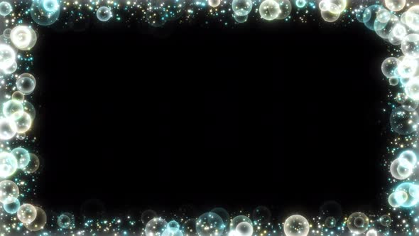 Particles Frame Animation. Square and Circle Particle Border. Looping ...