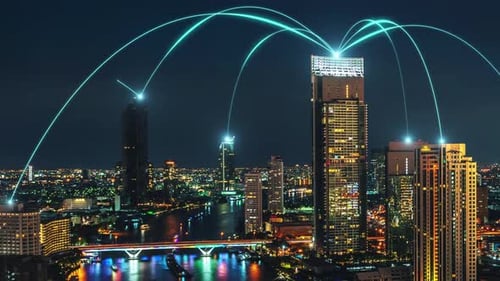 Smart Digital City with Connection Network Reciprocity Over the Cityscape
