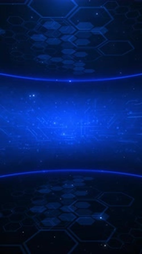 Futuristic virtual display HUD circles. Digital data interface. Future technology. Blue hologram. Cy