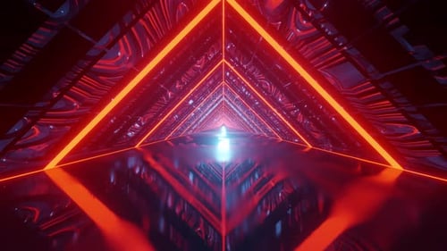 Rhombus Neon Space Background Vj Loop 4K