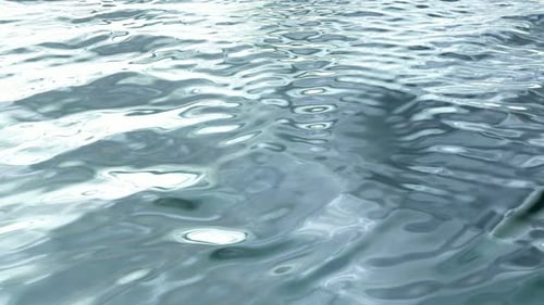 Blue Water Waves with Sky Reflection, Exclusive, Beautiful Background, Nature, Sea, Ocean