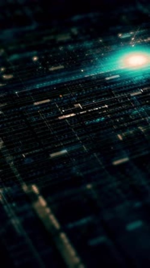 Futuristic Data Matrix Simulation Background 34