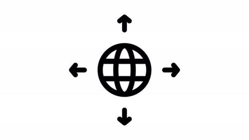 network line icon animation