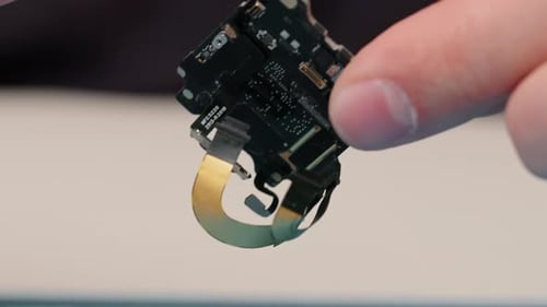 smart watch being repaired by an engineer Workshop for the repair of phones and equipment