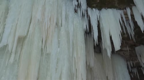 Massive Icicles Close Up, Eben Ice Caves