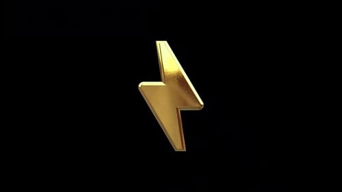 Bolt Golden Icon