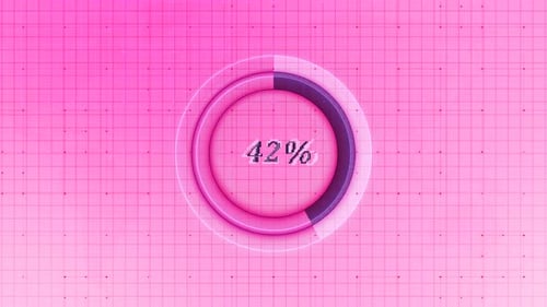 Kreis, rosa Farbe, Wartezeit, Fortschrittsanimation, weißer Hintergrund